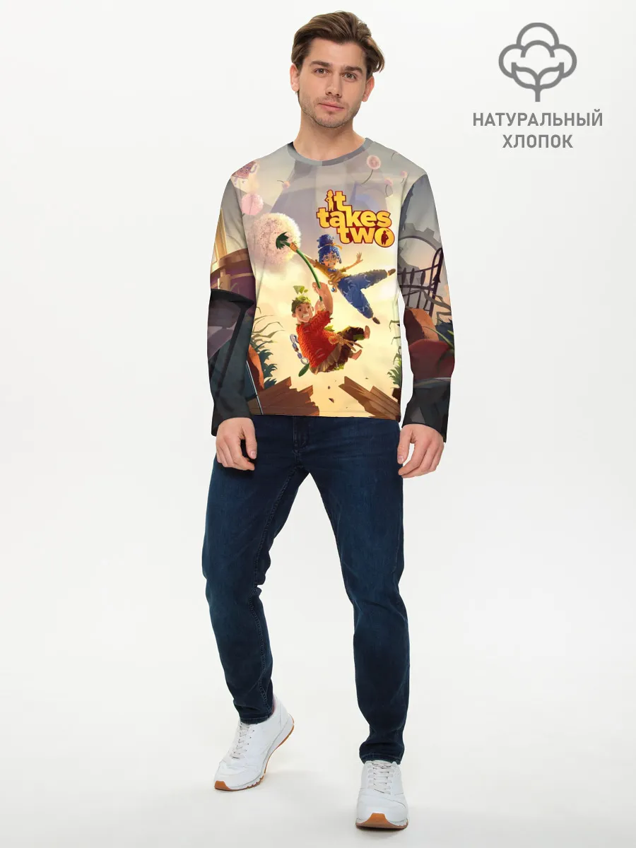 Мужской лонгслив базовый / It Takes Two