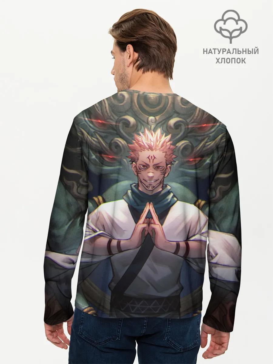 Мужской лонгслив базовый / МАГИЧЕСКАЯ БИТВА | SUKUNA