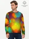 Мужской лонгслив базовый / Цветные блики
