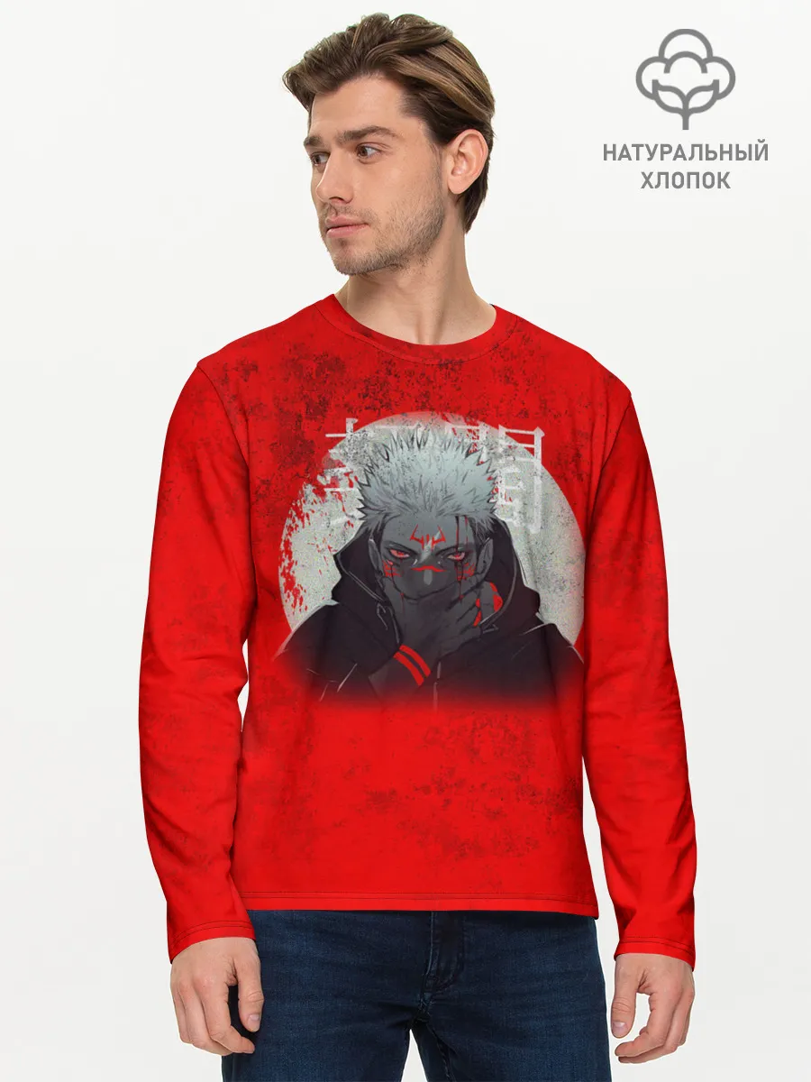Мужской лонгслив базовый / МАГИЧЕСКАЯ БИТВА | SUKUNA