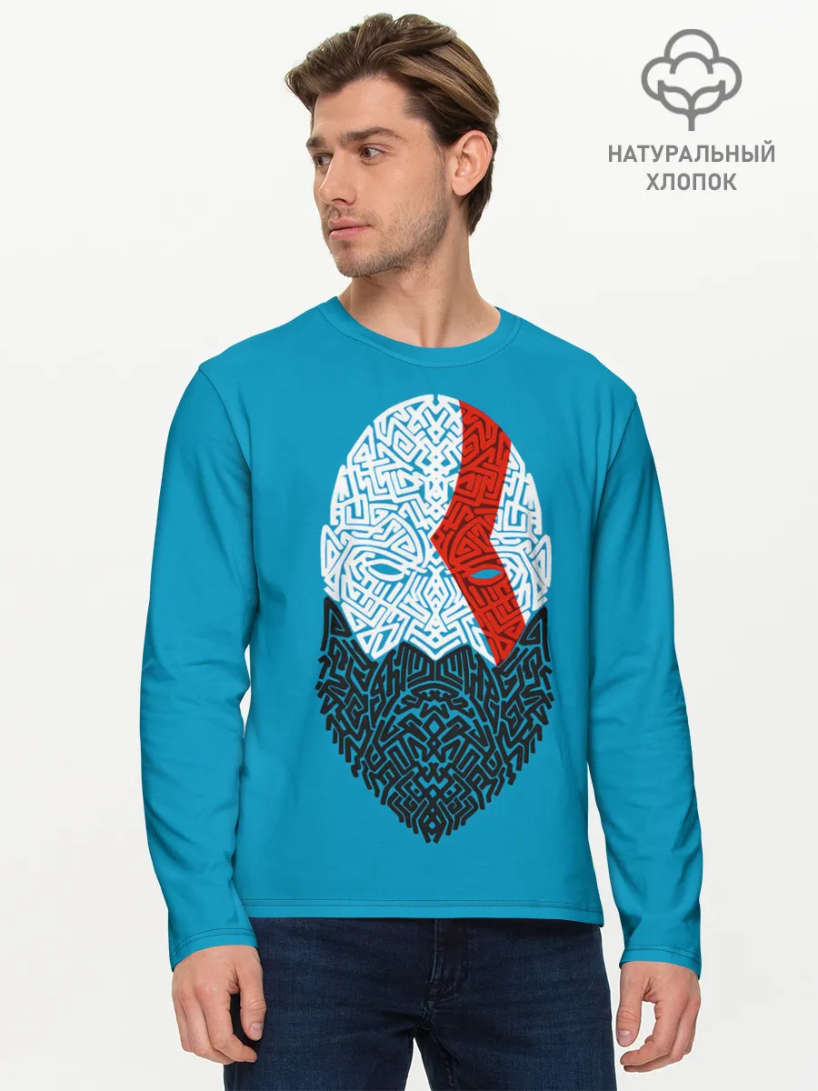 Мужской лонгслив базовый / Бог войны