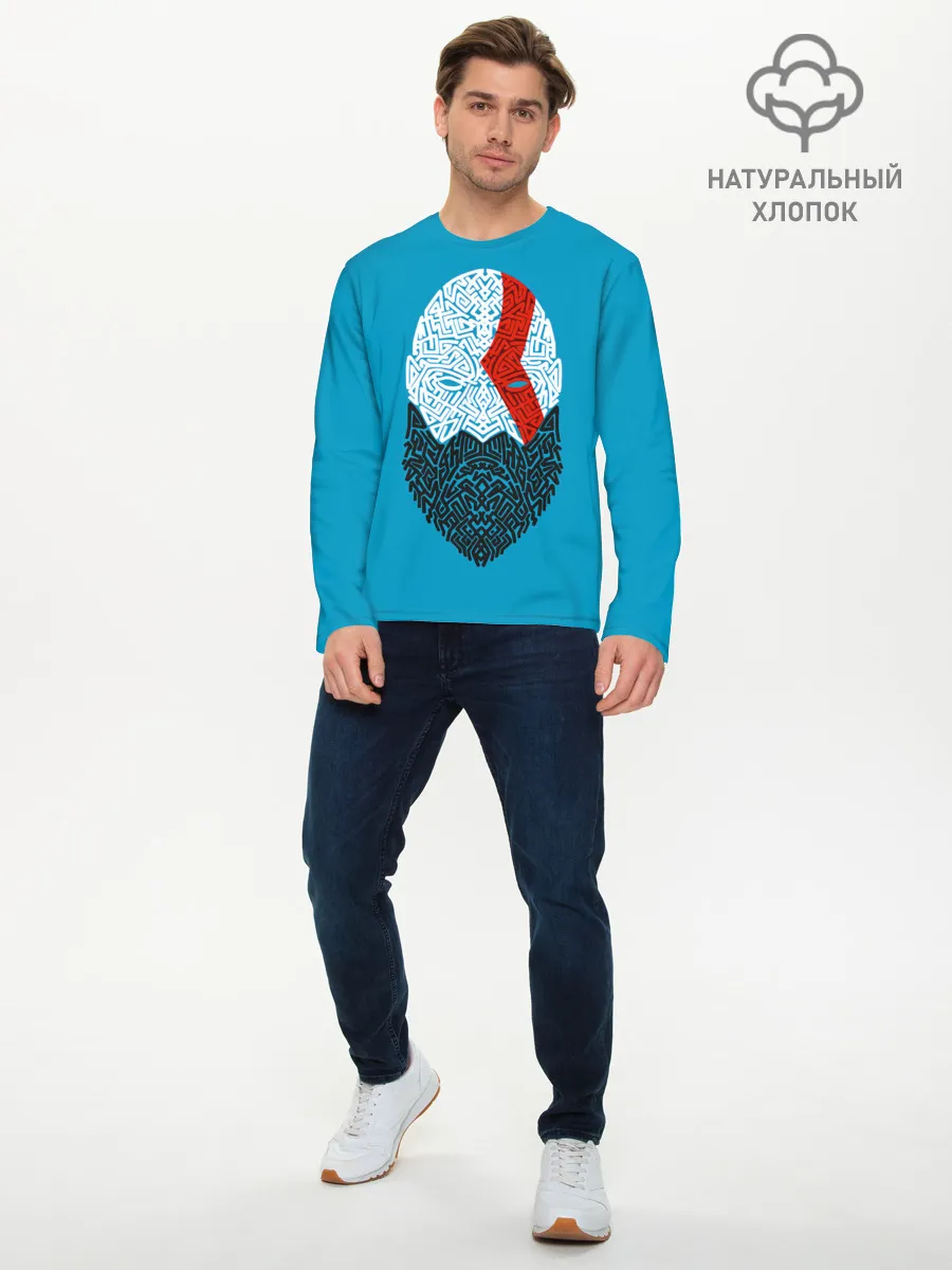 Мужской лонгслив базовый / Бог войны