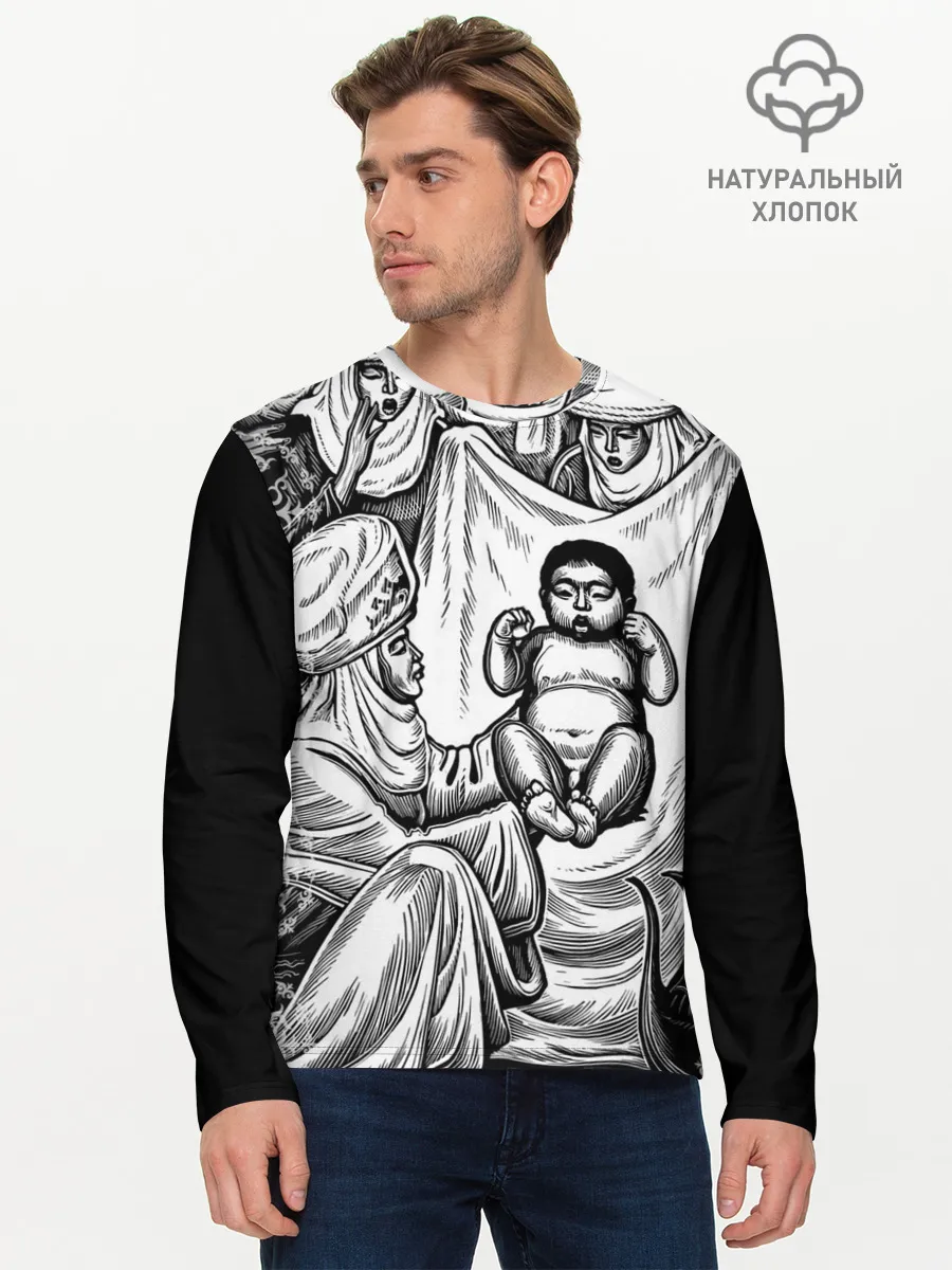 Мужской лонгслив базовый / Манас Баатыр