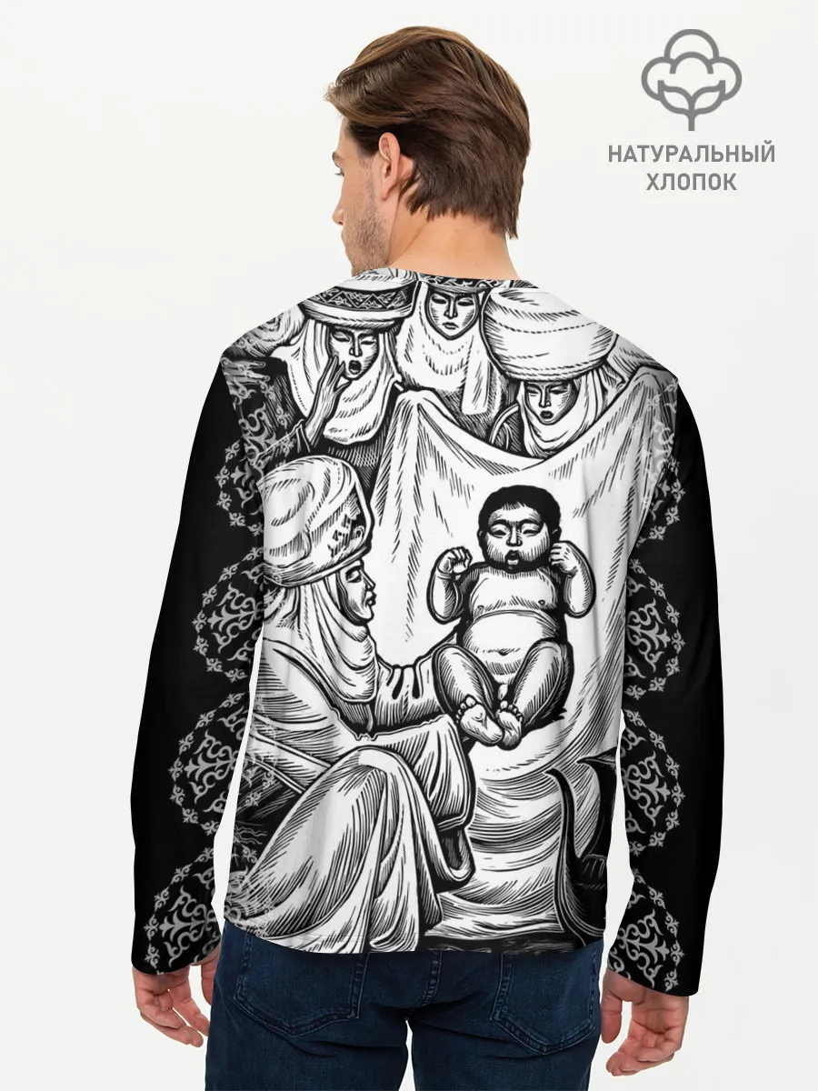 Мужской лонгслив базовый / Манас Баатыр