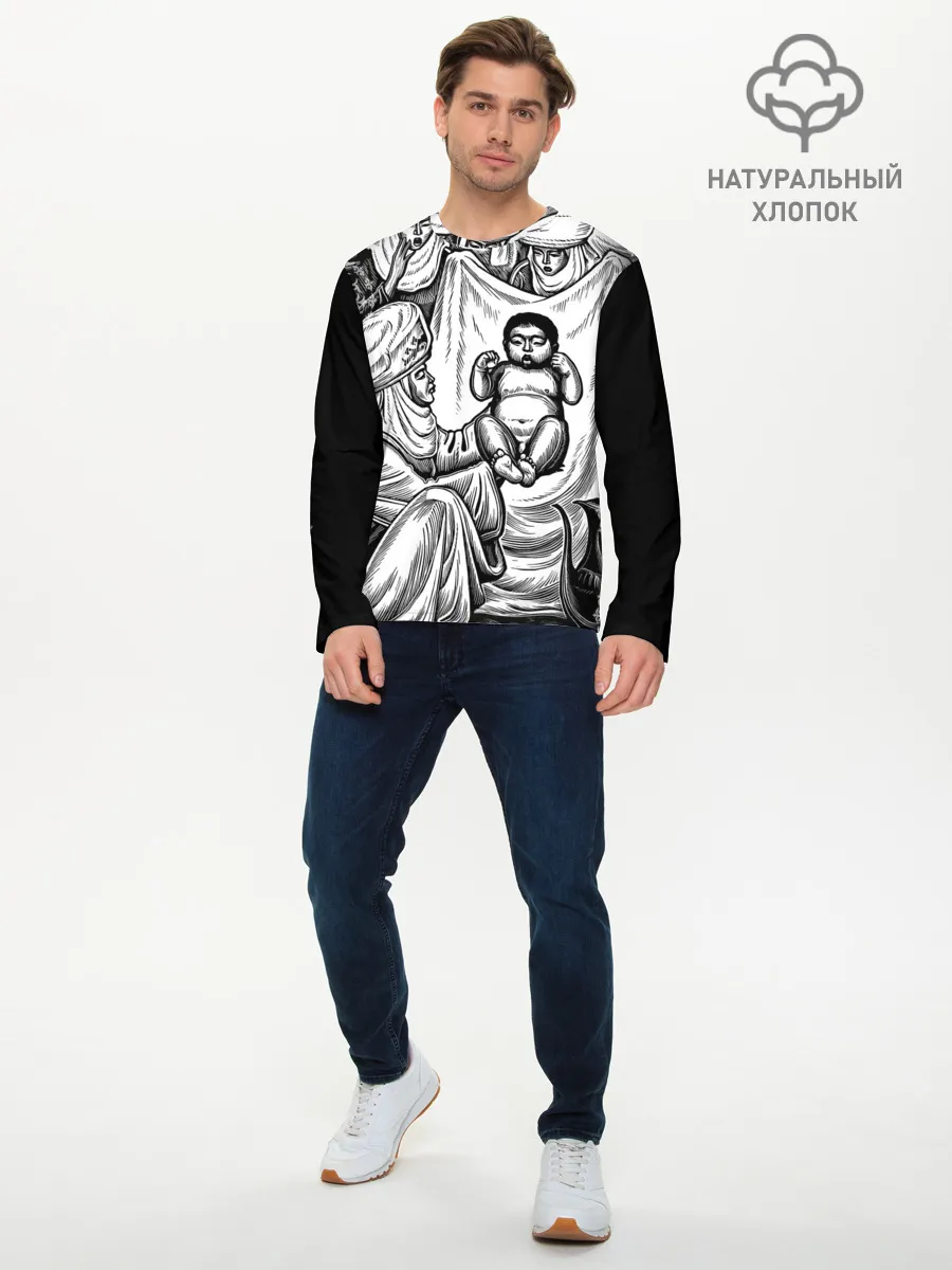 Мужской лонгслив базовый / Манас Баатыр