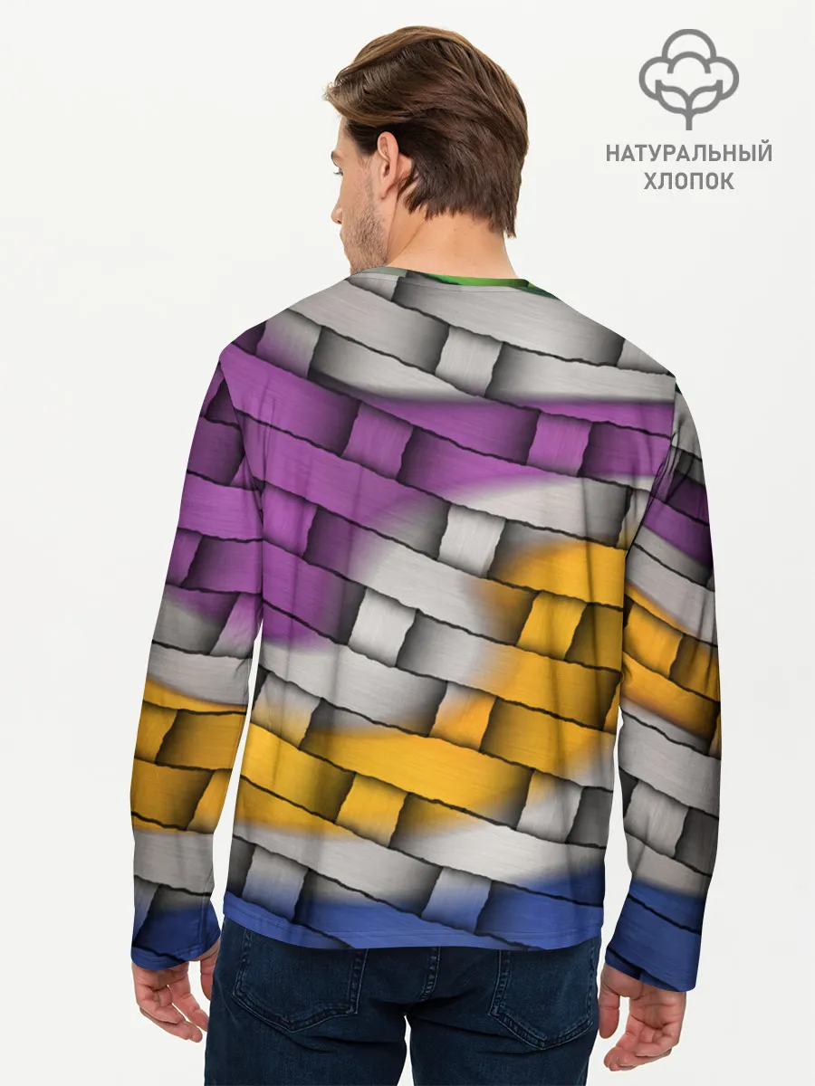 Мужской лонгслив базовый / АБСТРАКТ