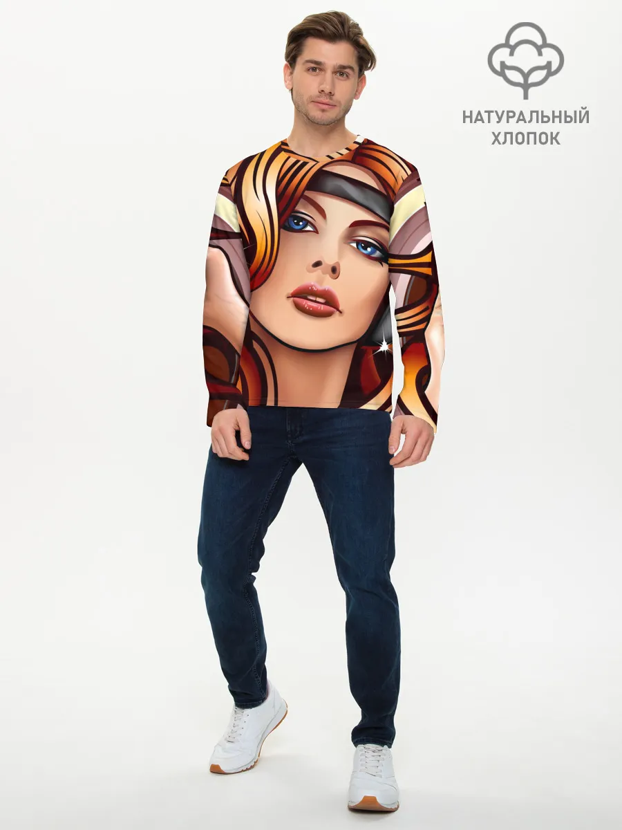 Мужской лонгслив базовый / ДЕВУШКА