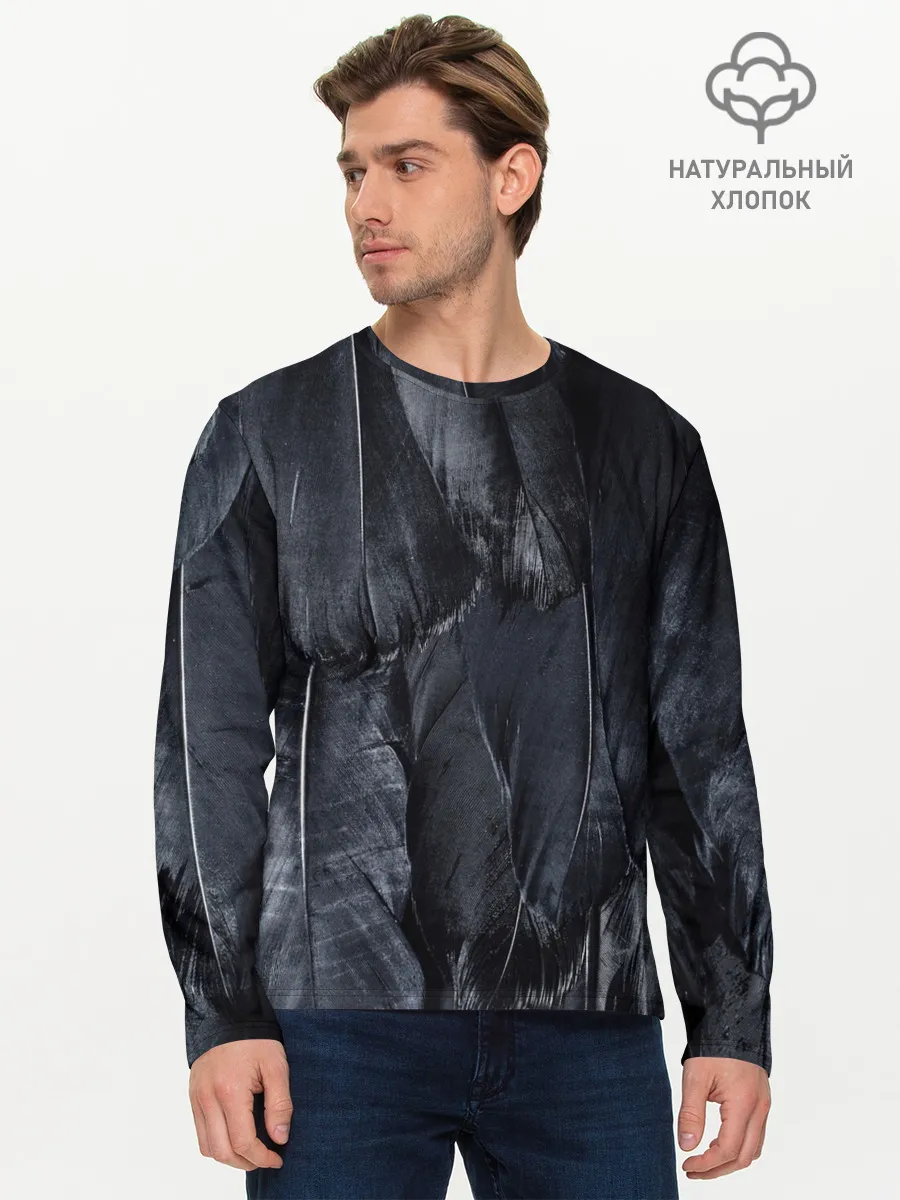 Мужской лонгслив базовый / ВОРОНА