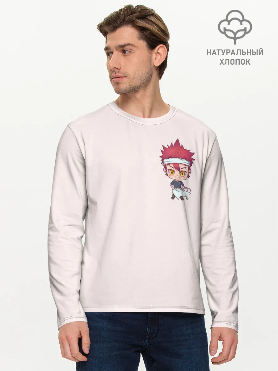 Мужской лонгслив базовый / Повар боец Сома