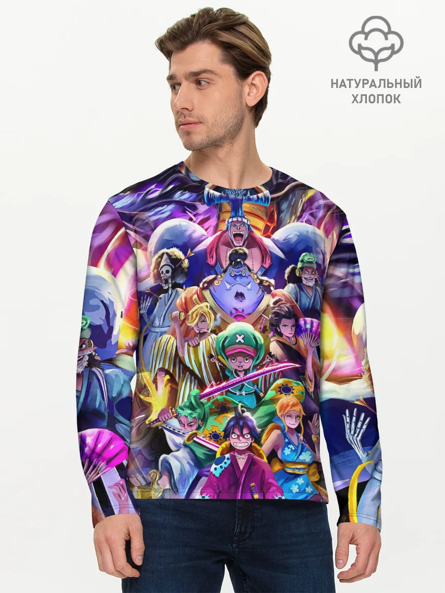 Мужской лонгслив базовый / ONE PIECE | ВАН ПИС ПЕРСОНАЖИ