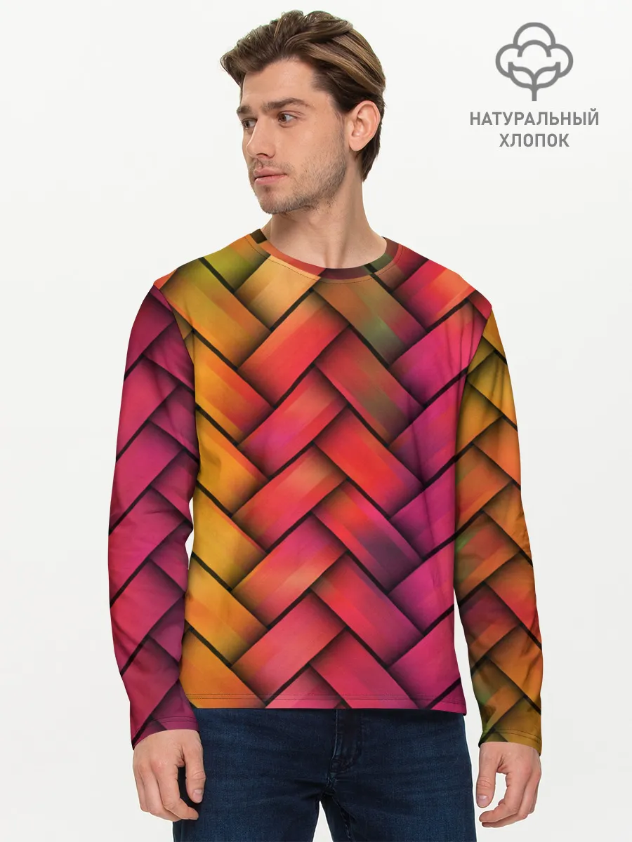 Мужской лонгслив базовый / Сплетение