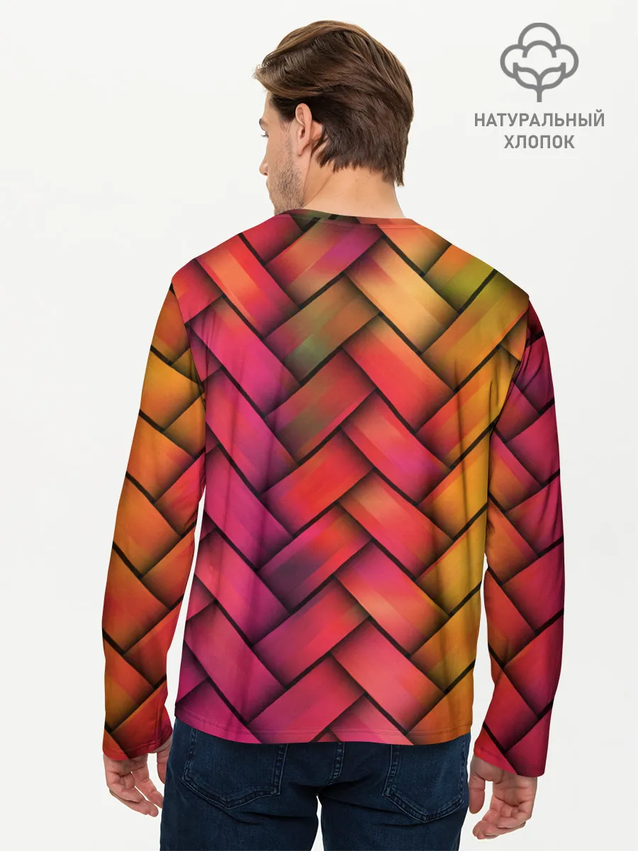 Мужской лонгслив базовый / Сплетение