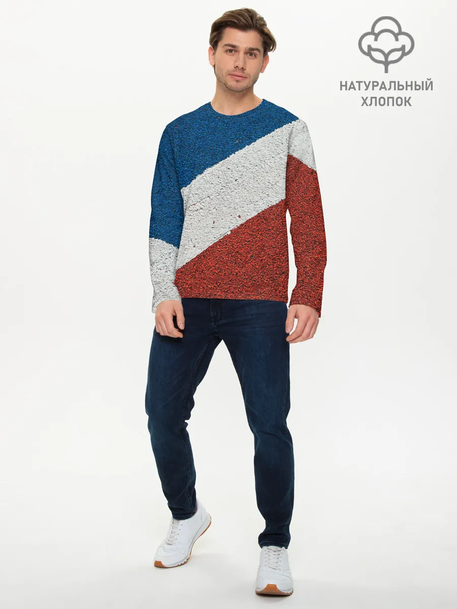 Мужской лонгслив базовый / ТЕННИС