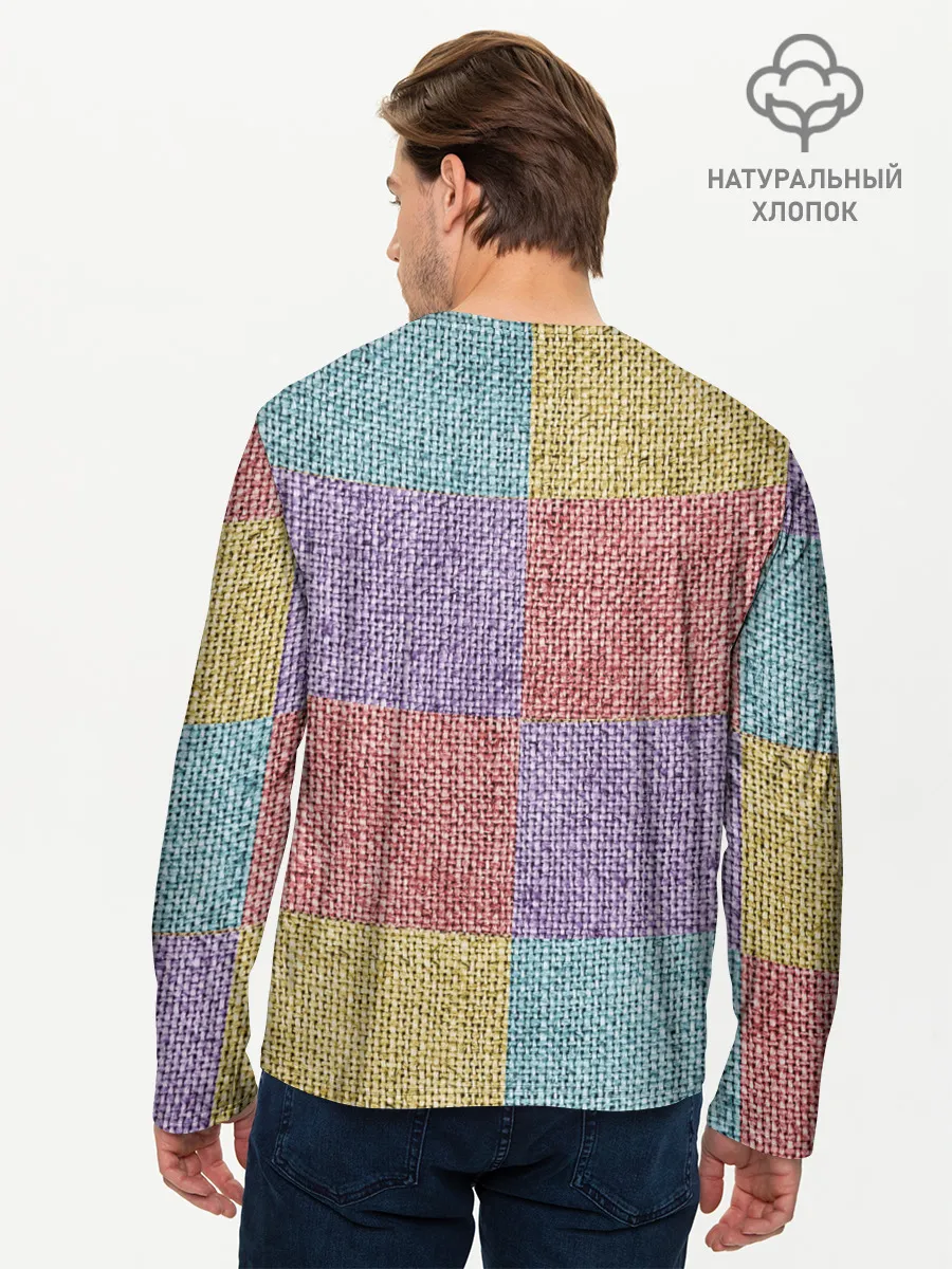 Мужской лонгслив базовый / Patchwork