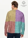 Мужской лонгслив базовый / Burlap Patchwork
