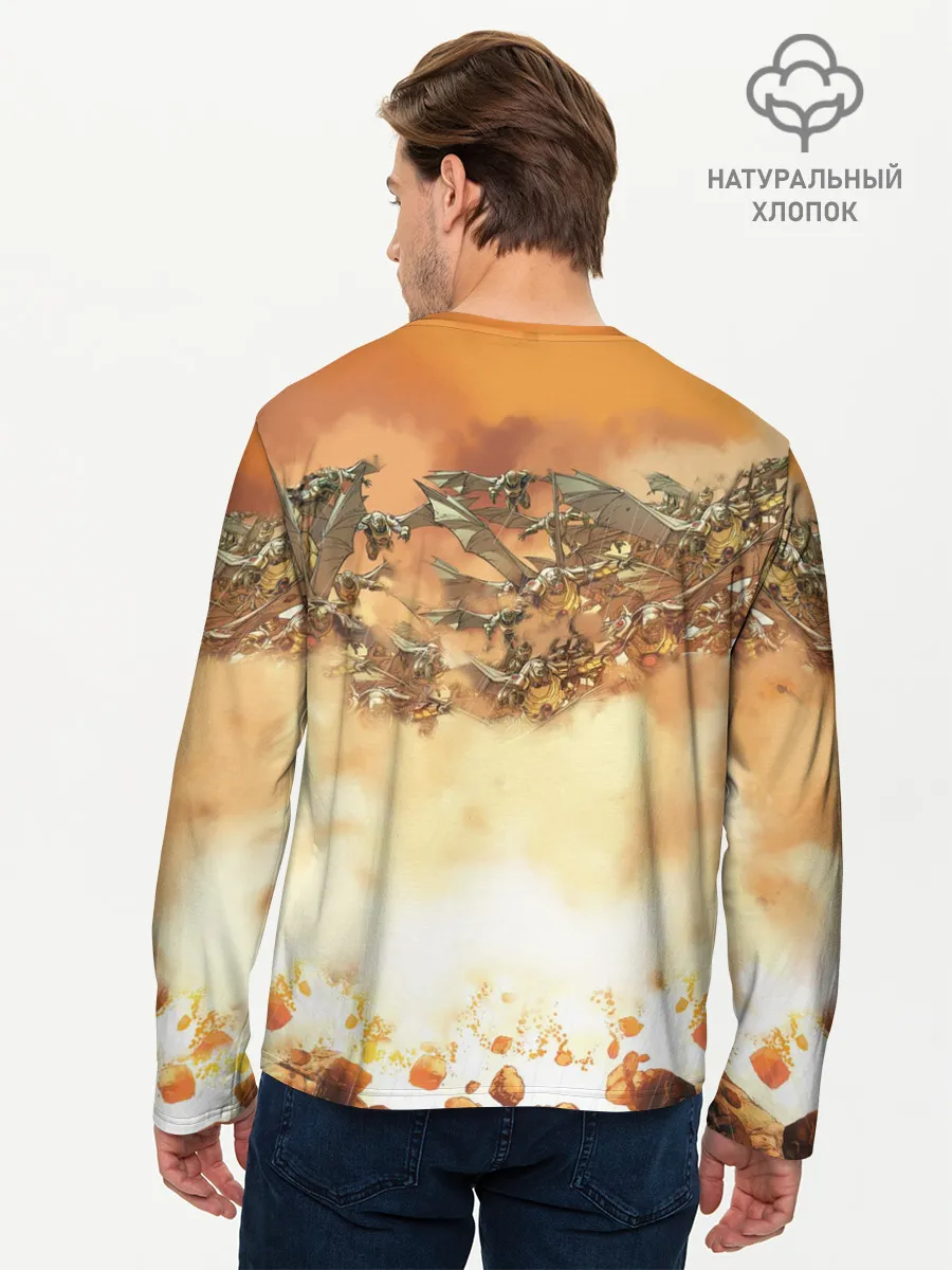 Мужской лонгслив базовый / Дарксайд и парадемоны