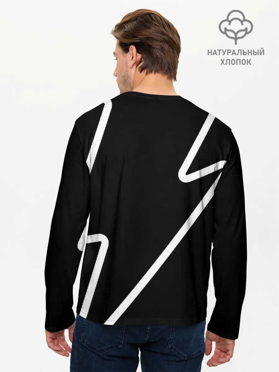 Мужской лонгслив базовый / Stand out black