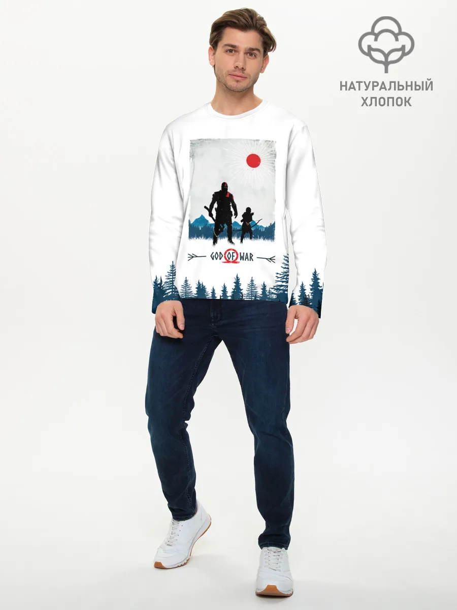 Мужской лонгслив базовый / God whith son