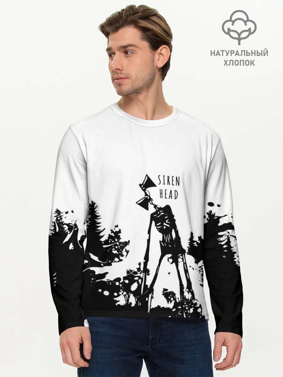 Мужской лонгслив базовый / Лес сиреноголового