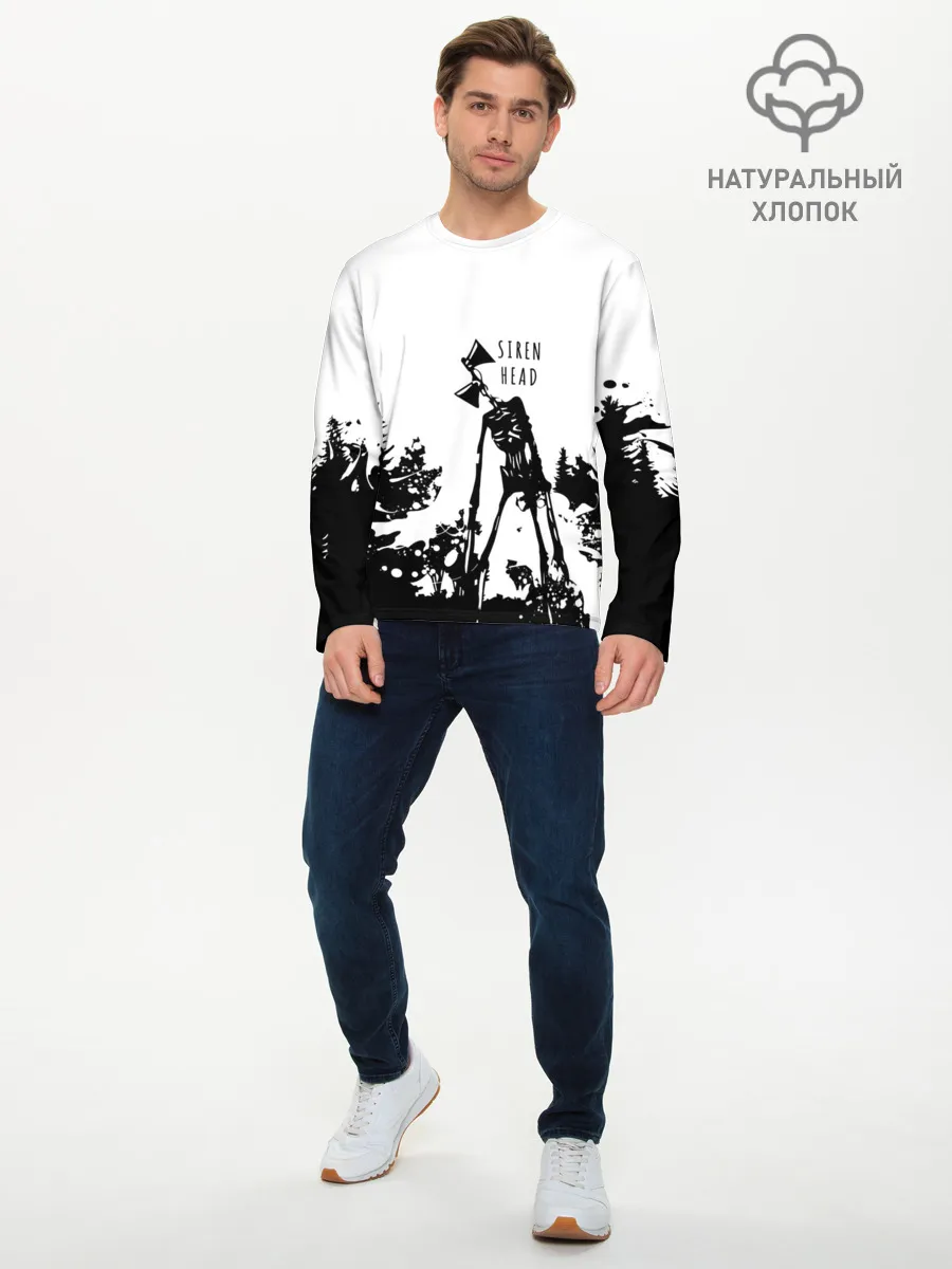 Мужской лонгслив базовый / Лес сиреноголового
