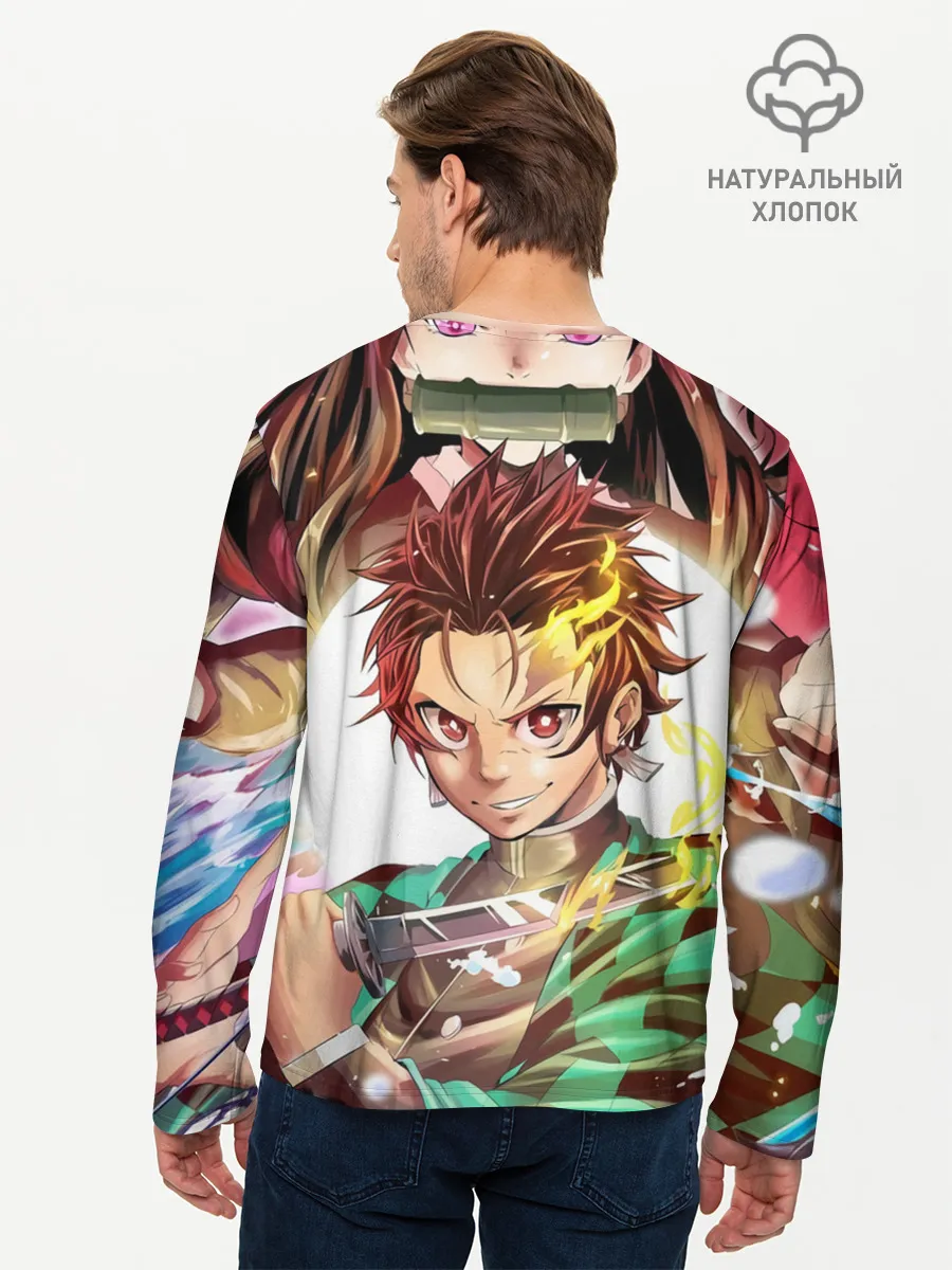 Мужской лонгслив базовый / ТАНДЖИРО НЕЗУКО ЗЕНИЦУ / KNY