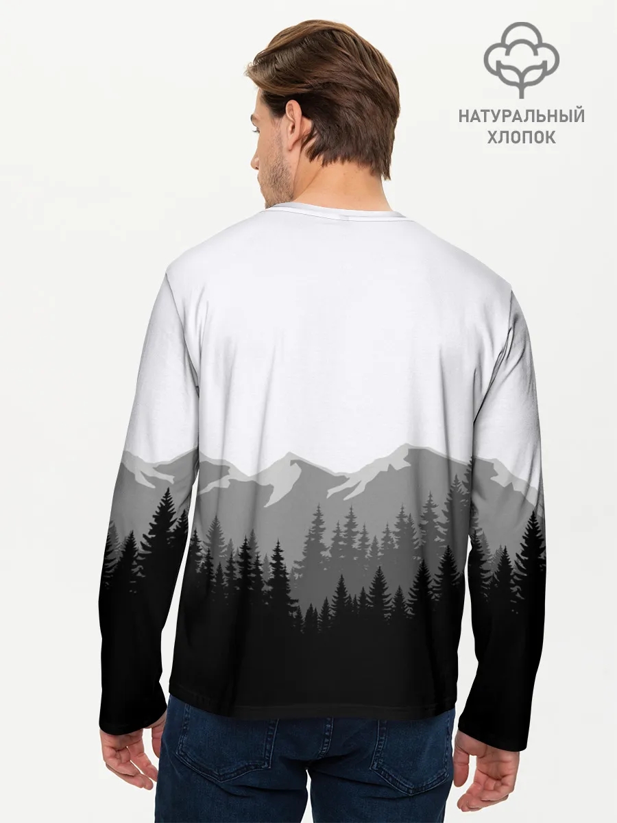 Мужской лонгслив базовый / SIREN HEAD | DARK FOREST