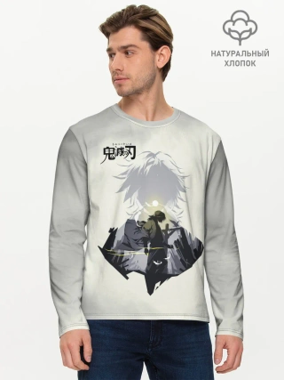 Мужской лонгслив базовый / Giyuu Tomiyoka Kimetsu no Yaib