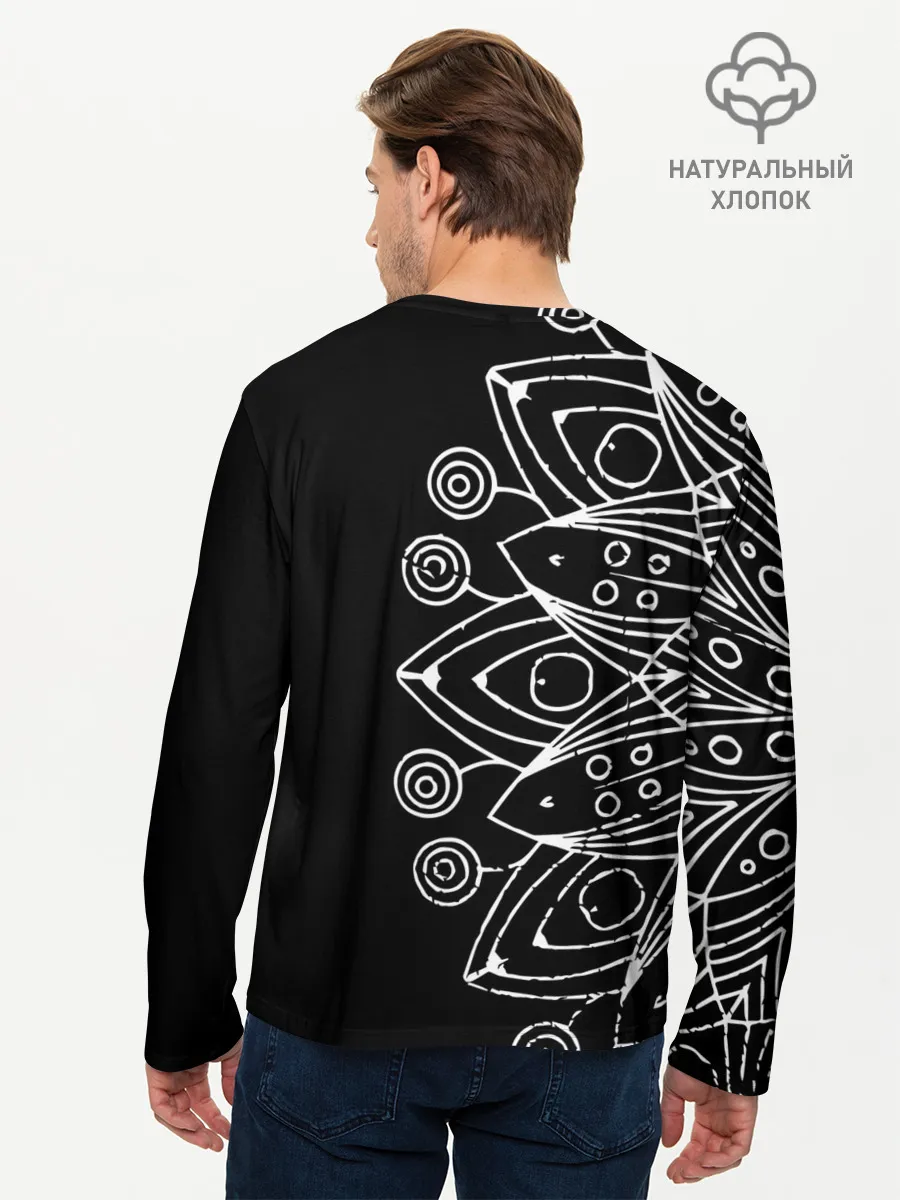 Мужской лонгслив базовый / Mandala
