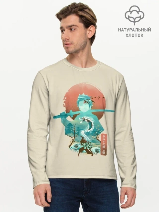 Мужской лонгслив базовый / Demon Slayer. Tanjiro