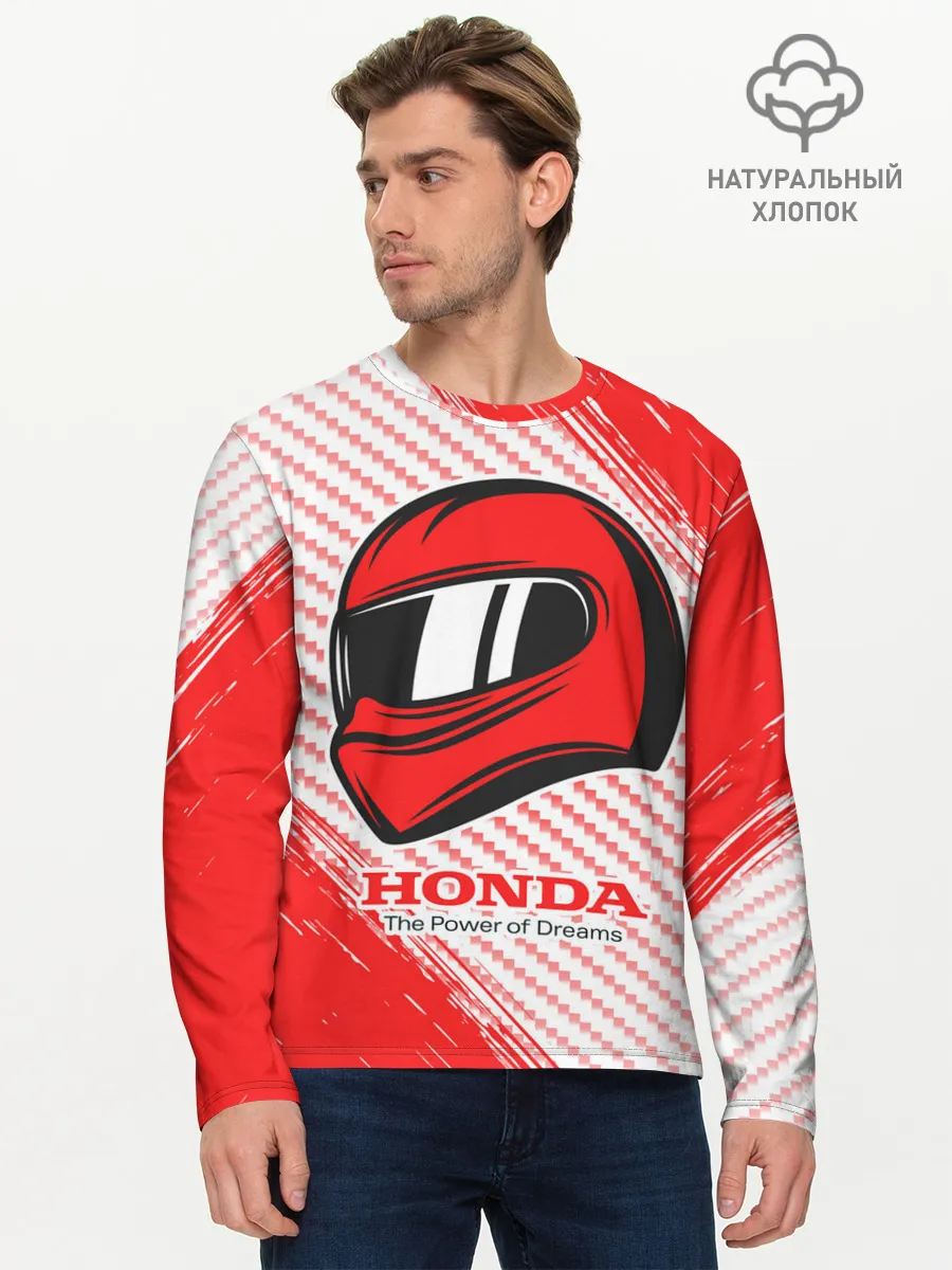 Мужской лонгслив базовый / Honda - Strokes