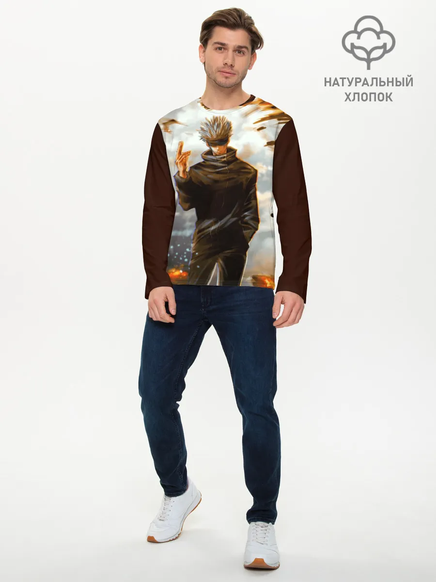 Мужской лонгслив базовый / Магическая битва