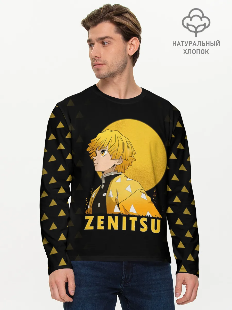 Мужской лонгслив базовый / ZENITSU Kimetsu no Yaiba