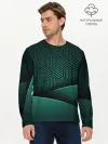 Мужской лонгслив базовый / Luxury Green