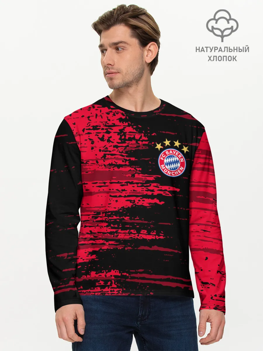Мужской лонгслив базовый / BAYERN MUNCHEN.