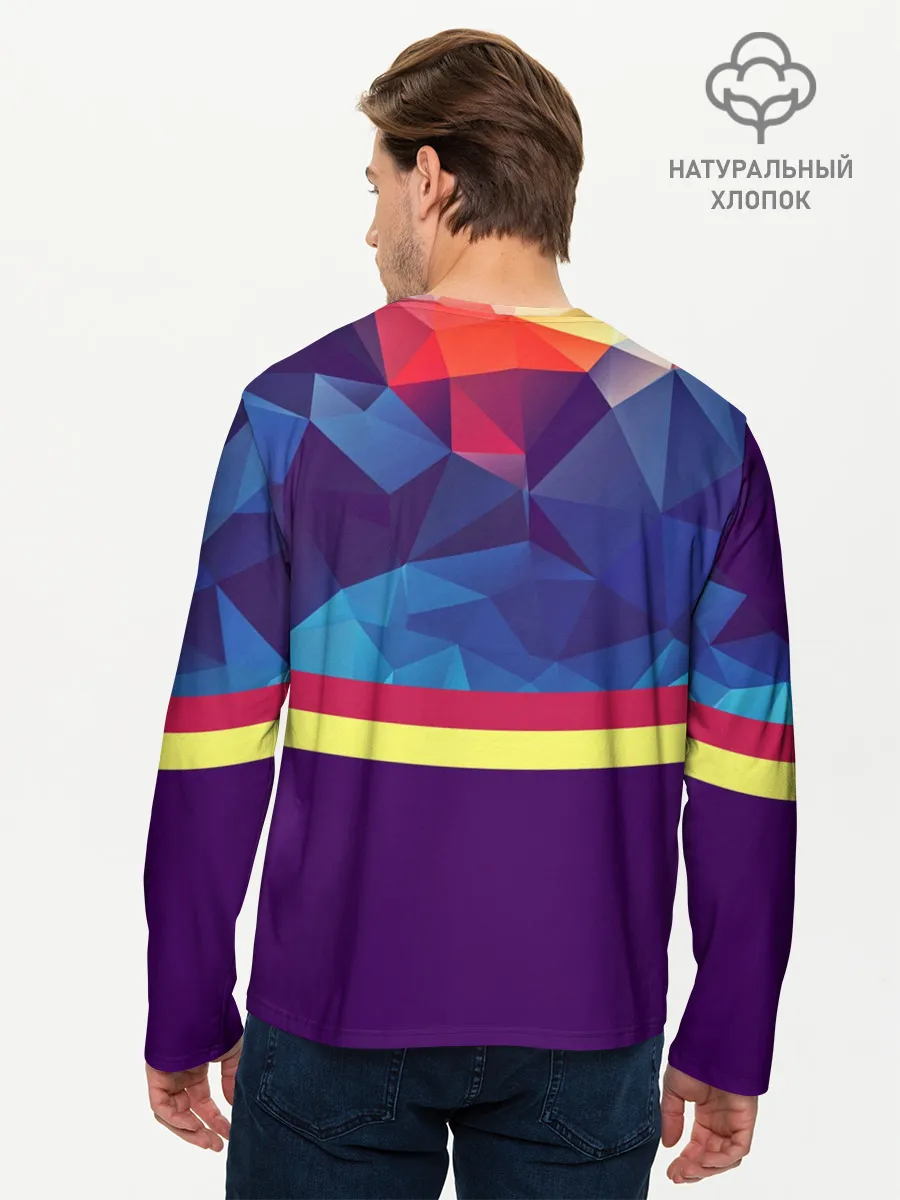Мужской лонгслив базовый / Геометрическая Абстракция