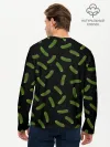 Мужской лонгслив базовый / Огуречный паттерн
