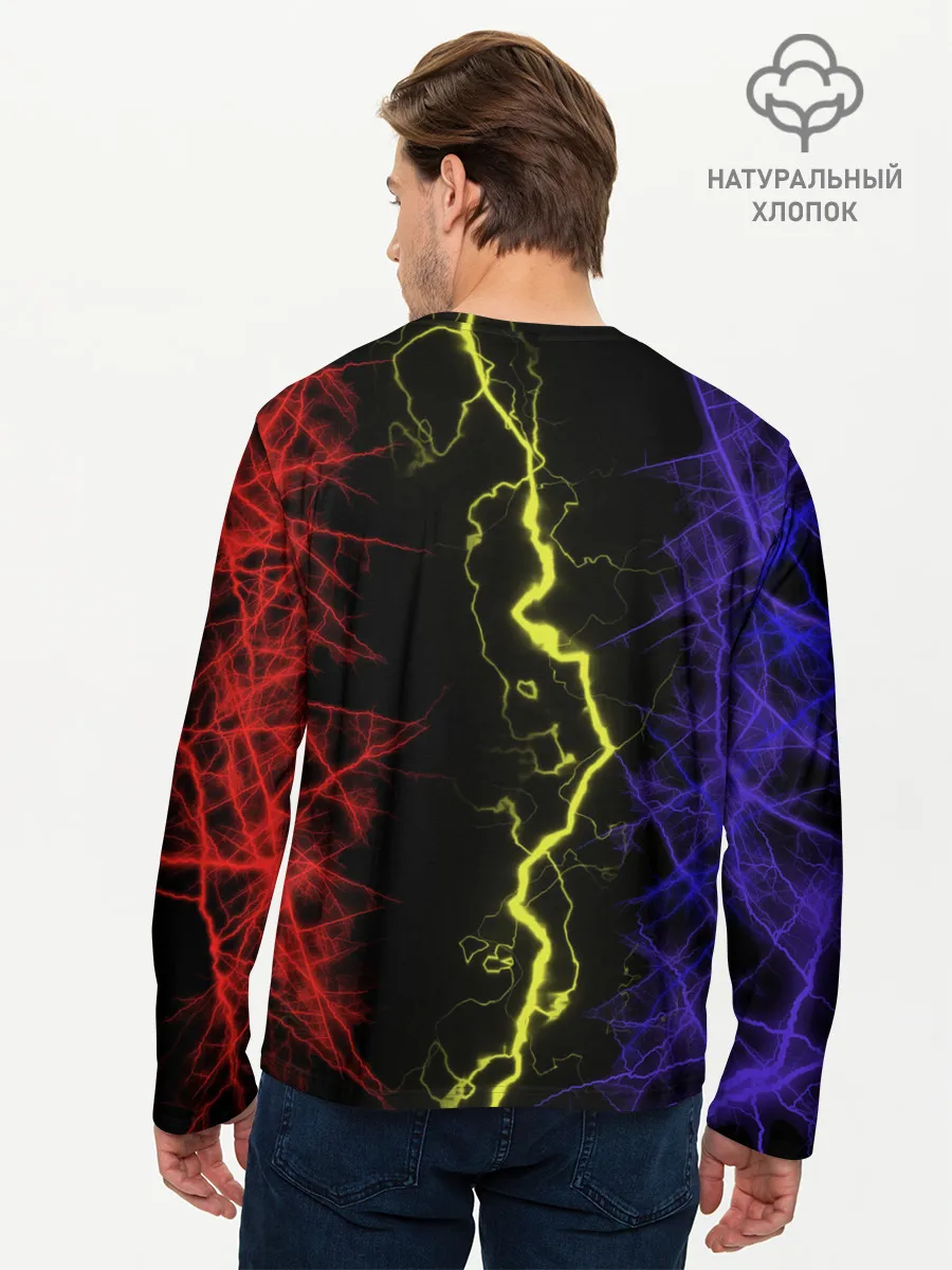 Мужской лонгслив базовый / Lightning | Молния