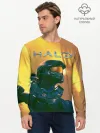 Мужской лонгслив базовый / Мастер Чиф | Halo