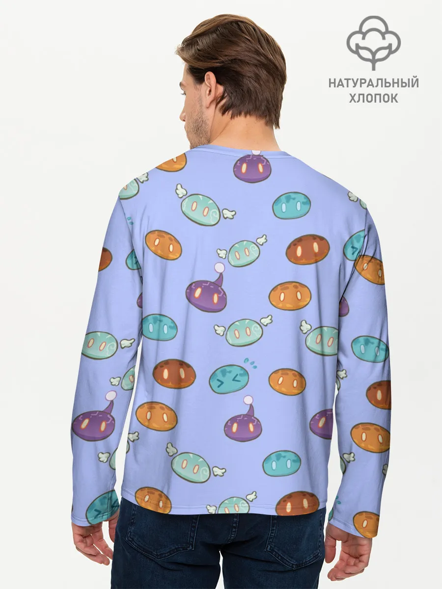 Мужской лонгслив базовый / Genshin impact Slimes | Слаймы