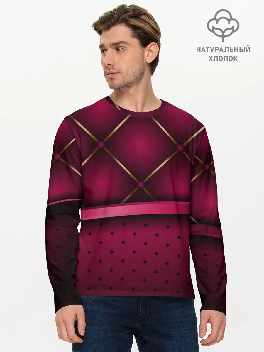 Мужской лонгслив базовый / Luxury Red