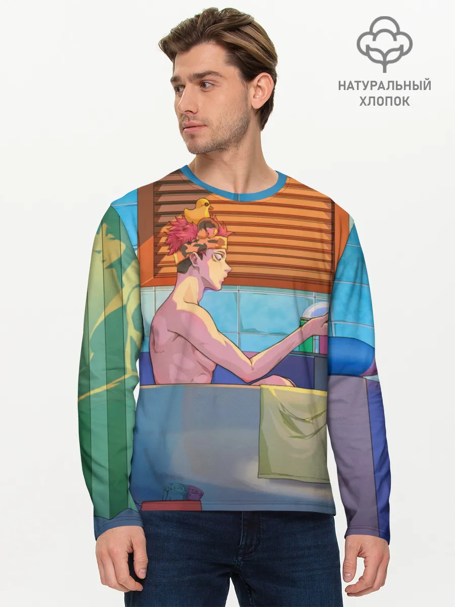 Мужской лонгслив базовый / Магическая Битва