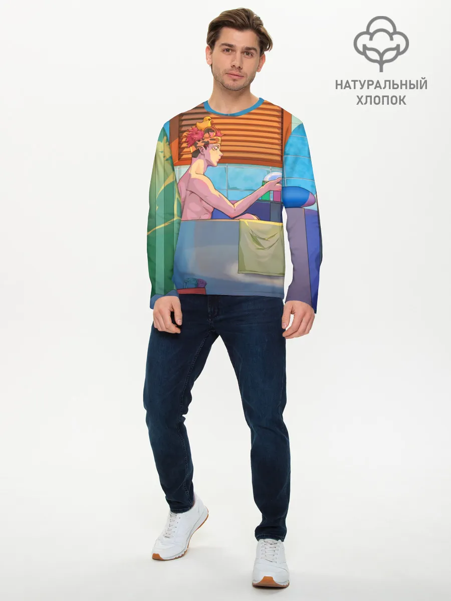 Мужской лонгслив базовый / Магическая Битва