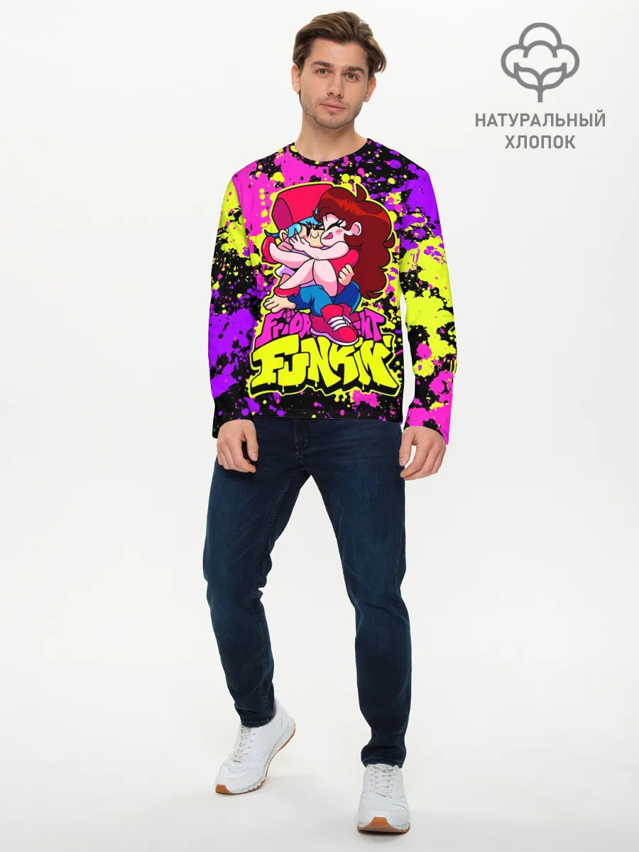 Мужской лонгслив базовый / Парень и Девушка Friday Night