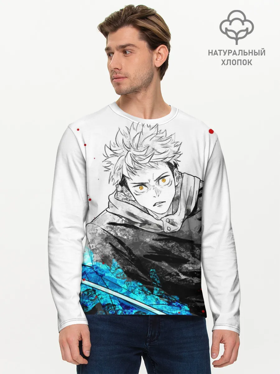Мужской лонгслив базовый / Магическая битва | Jujutsu kai