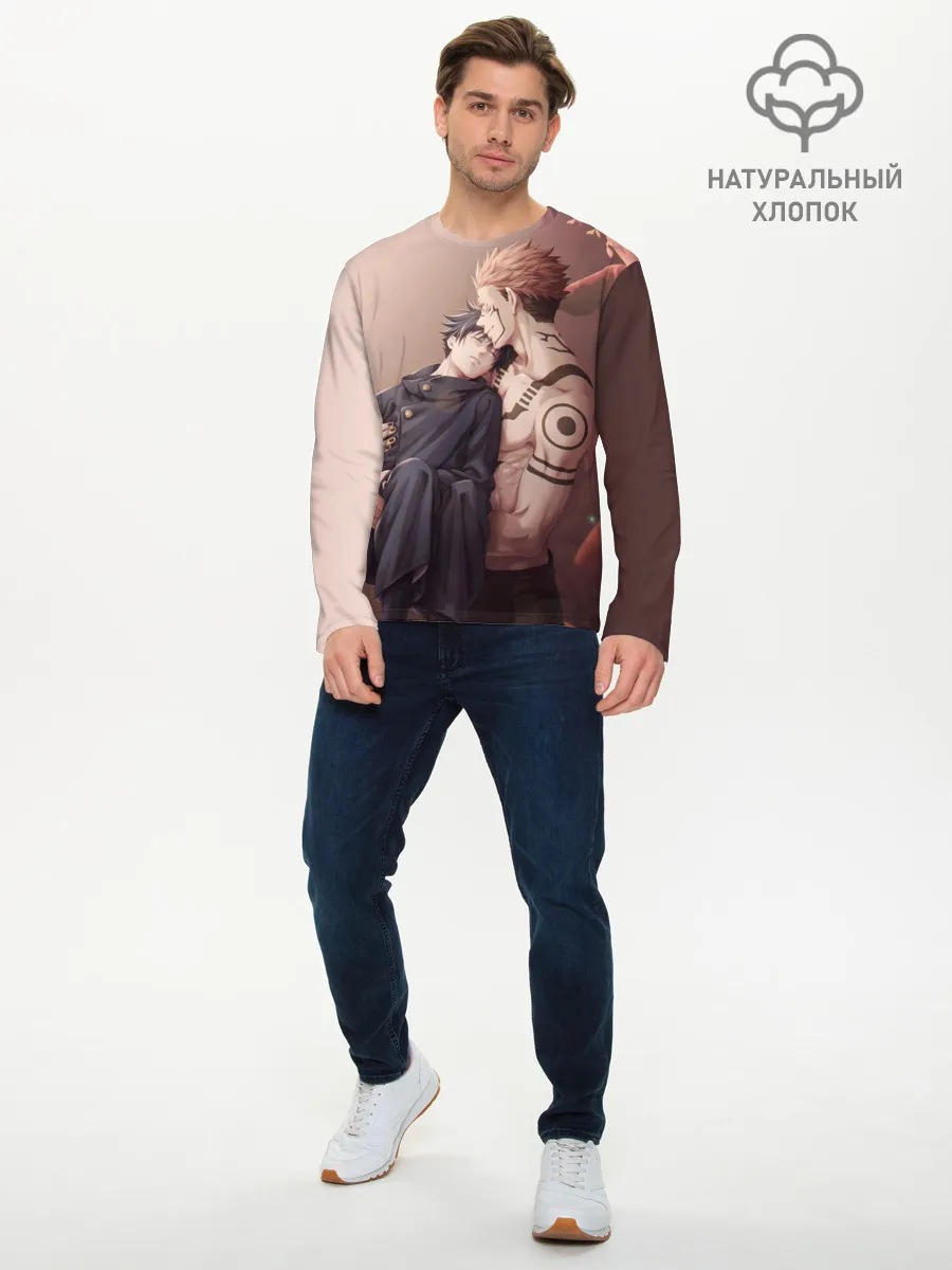 Мужской лонгслив базовый / Магическая битва | Jujutsu kai