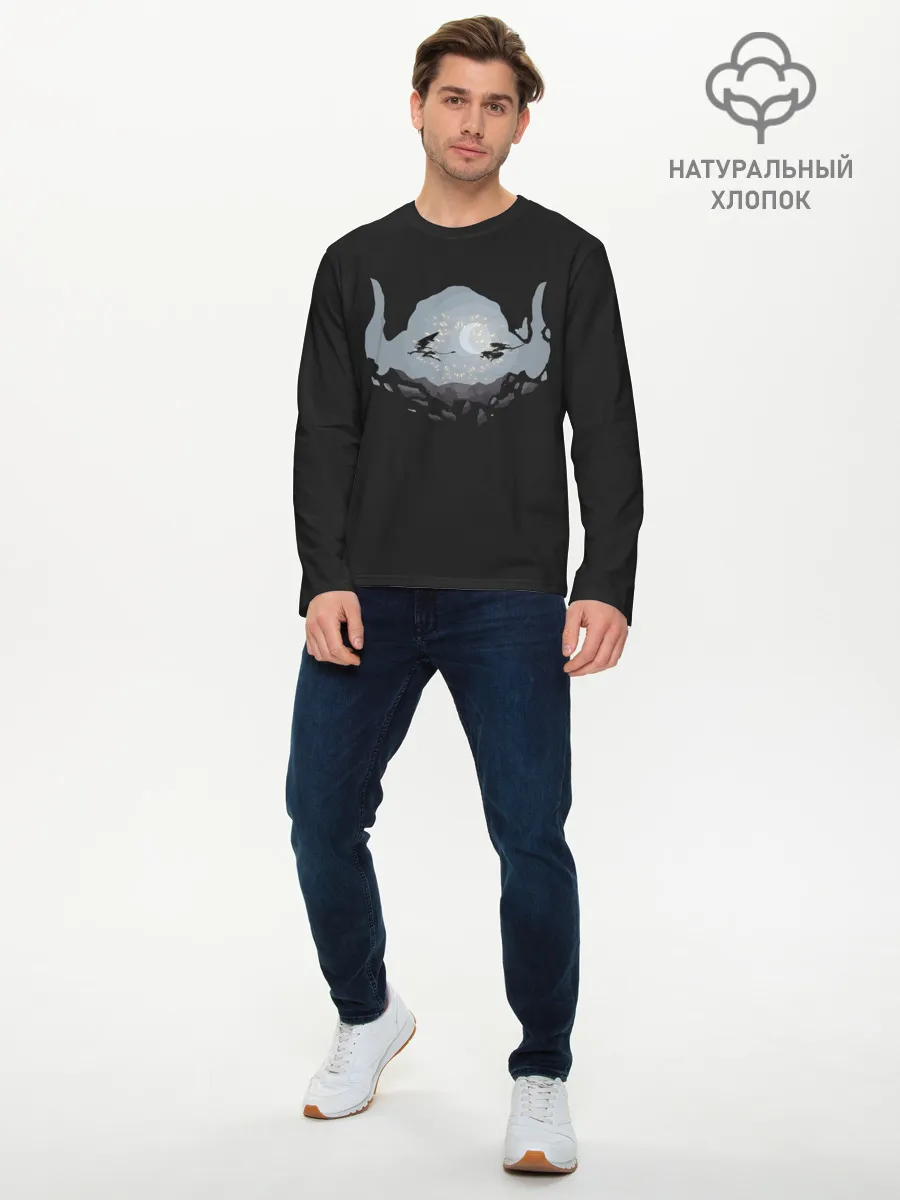 Мужской лонгслив базовый / Битва в Уэко мундо