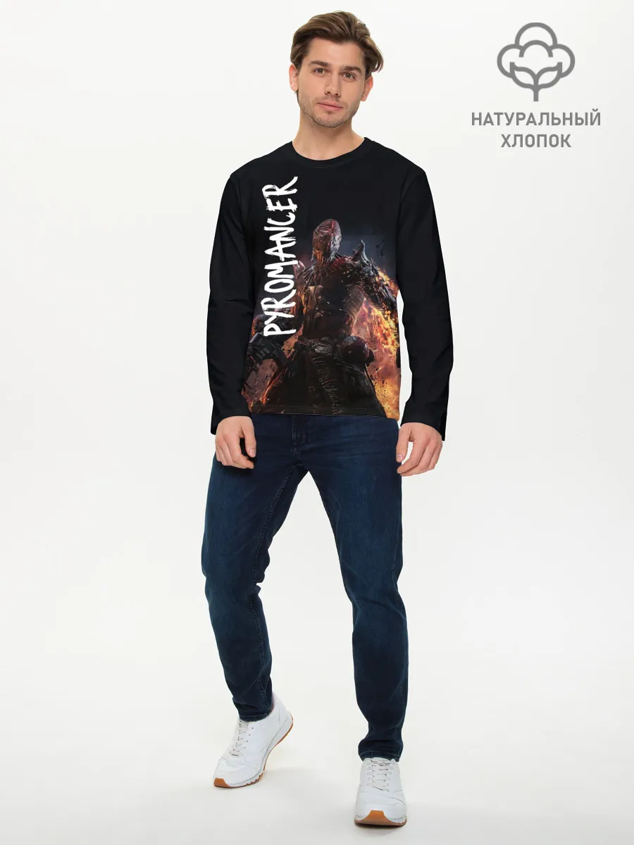 Мужской лонгслив базовый / Pyromancer