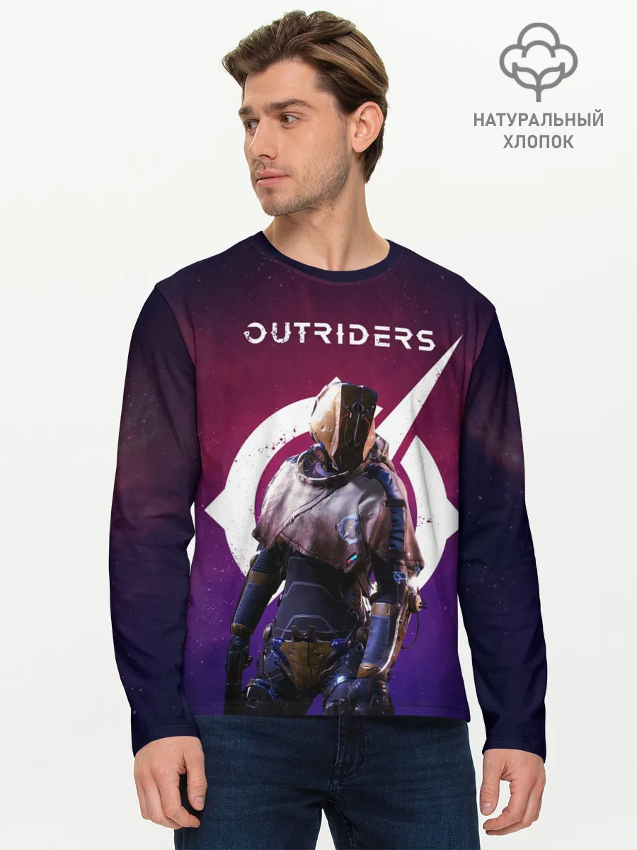 Мужской лонгслив базовый / Outriders