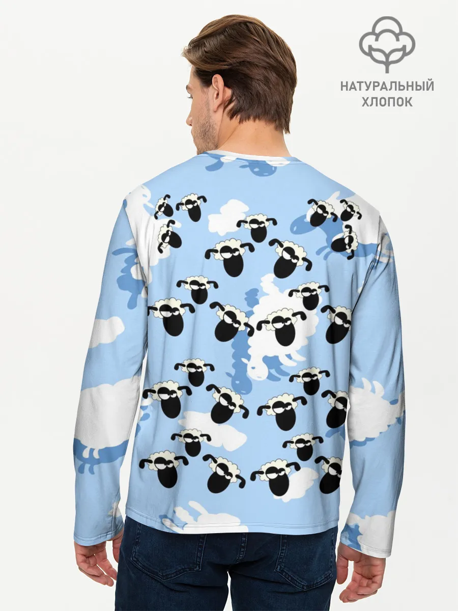 Мужской лонгслив базовый / Животные