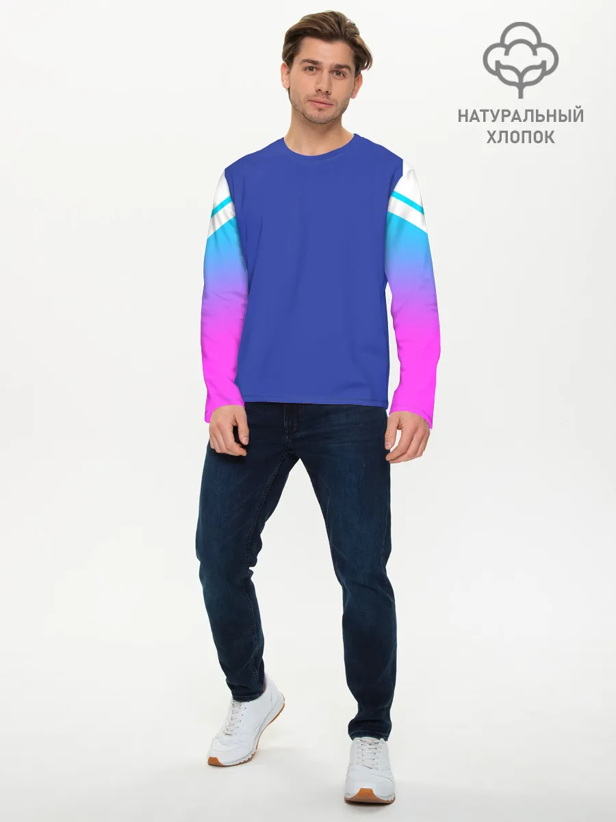 Мужской лонгслив базовый / NEON GRADIENT FITNESS UNIFORM